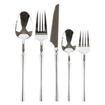 Infinity Flatware Silver Combo | 40 Count