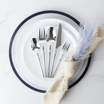 Infinity Flatware Silver Combo | 40 Count