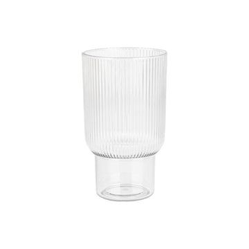 Tall Ribbed Tumblers 12 oz | 6 Pack