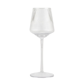 Ribbed Hip Wine Glass 12 oz | 4 Pack