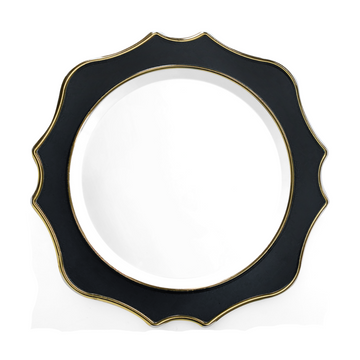 Black Scalloped Charger | 6 Pack