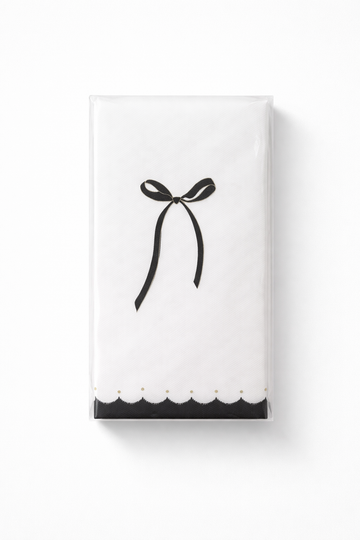 Scalloped Bow - Printed Guest Towel | 16 Pack 