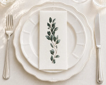 Emerald Leaves - Printed Guest Towel | 16 Pack