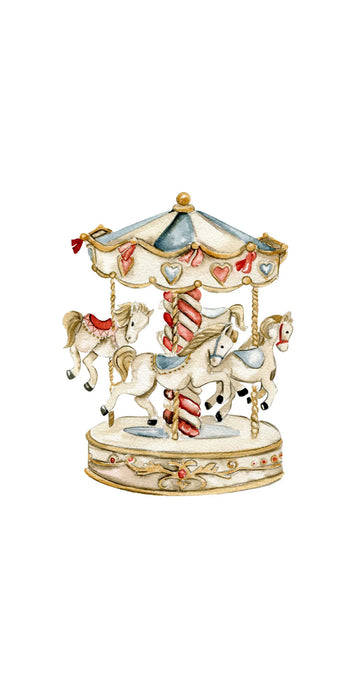 Carousel - Printed Guest Towel | 16 Pack