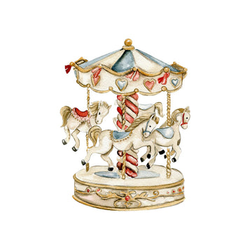 Carousel Cocktail Napkin | 20 Pack
