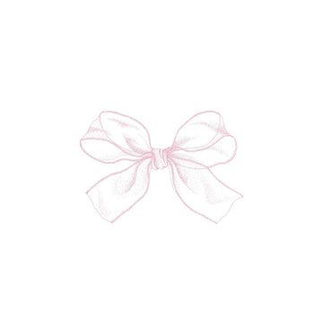 Mesh Bow Pink Cocktail Napkin | 20 Pack