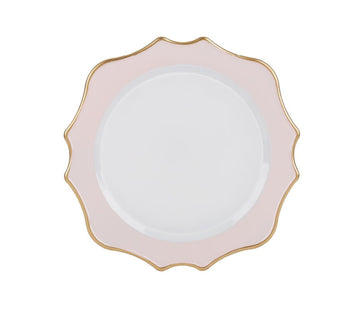 Pink Scalloped Charger | 6 Pack
