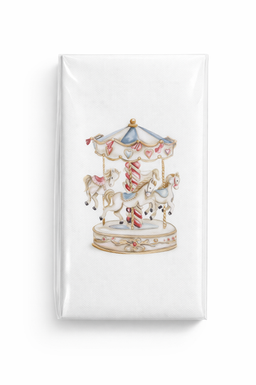 Carousel - Printed Guest Towel | 16 Pack