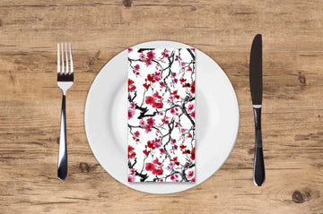 Cherry Tree - Printed Guest Towel | 16 Pack
