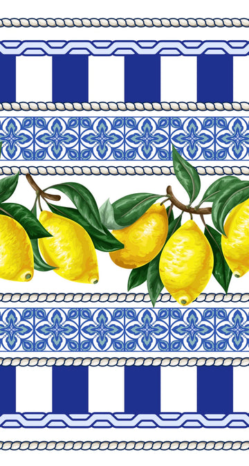 Venetian Lemons - Printed Guest Towel | 16 Pack