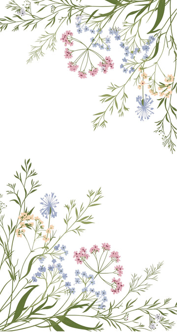 Delicate Wildflower - Printed Guest Towel | 16 Pack