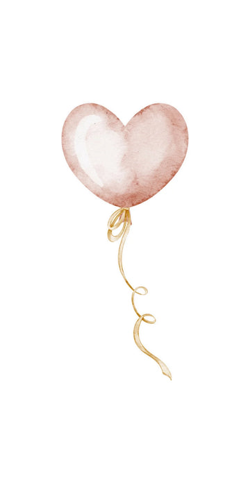 Heart Balloon - Printed Guest Towel | 16 Pack