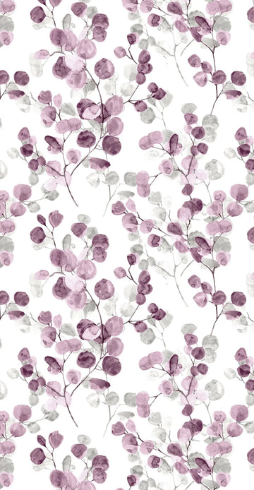 Plum Eucalyptus - Printed Guest Towel | 16 Pack