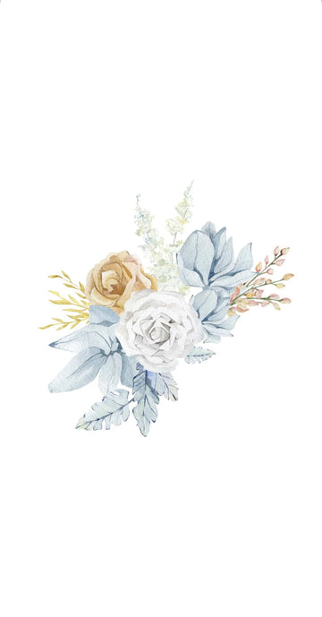Pampas Rose - Printed Guest Towel | 16 Pack