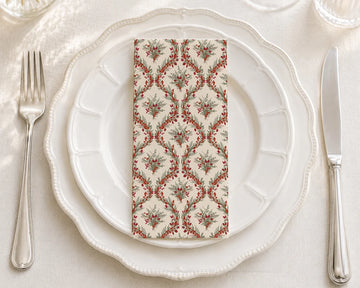 Ilex Damask - Printed Guest Towel | 16 Pack