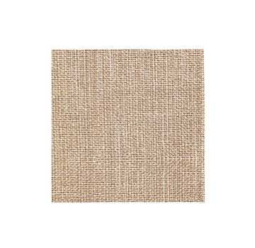 A square swatch of woven natural fiber material, showing a tight basketweave texture in warm tan and beige tones, centered on a plain white background.
