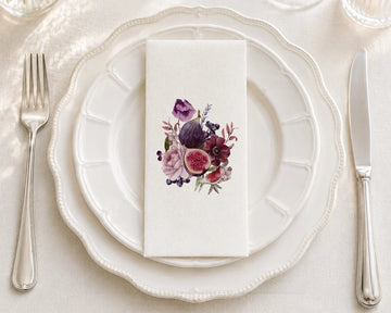 Fig Bouquet - Printed Guest Towel | 16 Pack