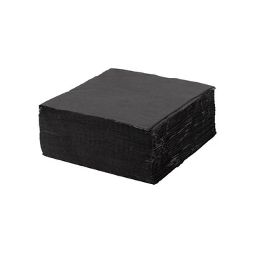 Black Paper Cocktail Napkins | 80 Pack