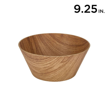 Oak 9.25" Round Plastic Serving Bowl
