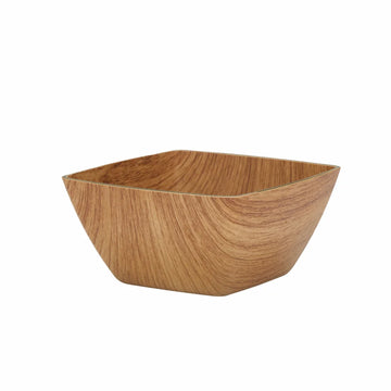 Oak Square Plastic Serving Bowls | 4 Pack