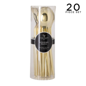 Matrix Gold Spoons | 20 Pieces