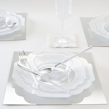 Upscale Round Clear Plastic Wine Cups | 4 Cups