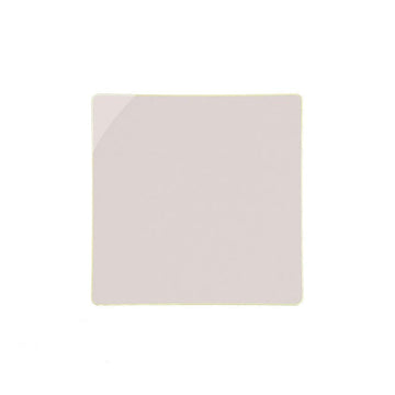 Square Accent Plastic Plates 8" Appetizer Plates Square Coupe Linen • Gold Plastic Plates | 10 Pack